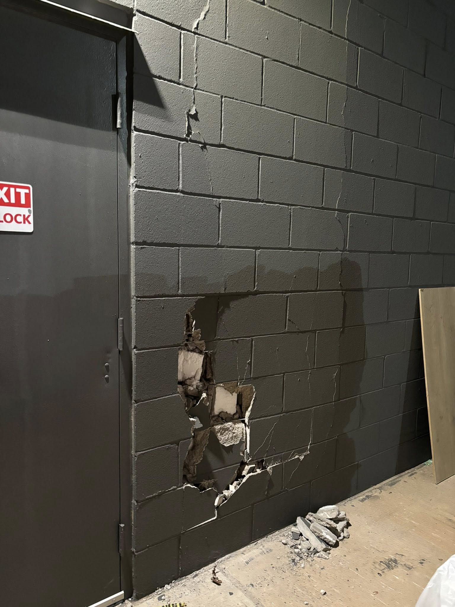 Commercial Masonry Work - Before